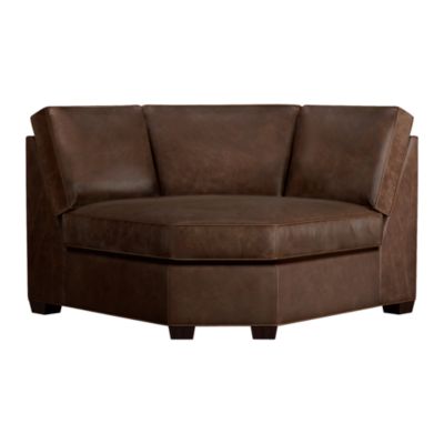 Davis Leather Sectional Wedge