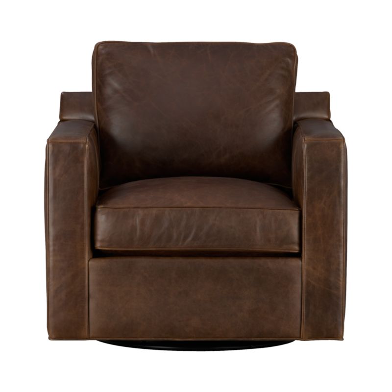 Davis Leather Swivel Chair