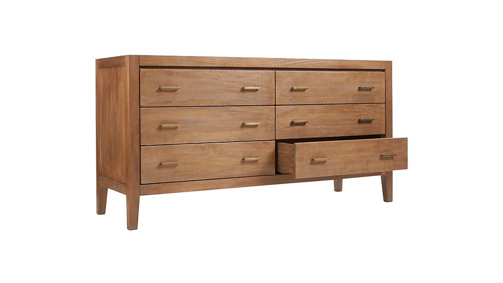 Dawson Grey Wash 6Drawer Dresser Crate and Barrel