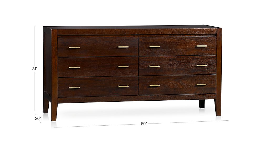 Dawson II Clove 6Drawer Dresser Crate and Barrel