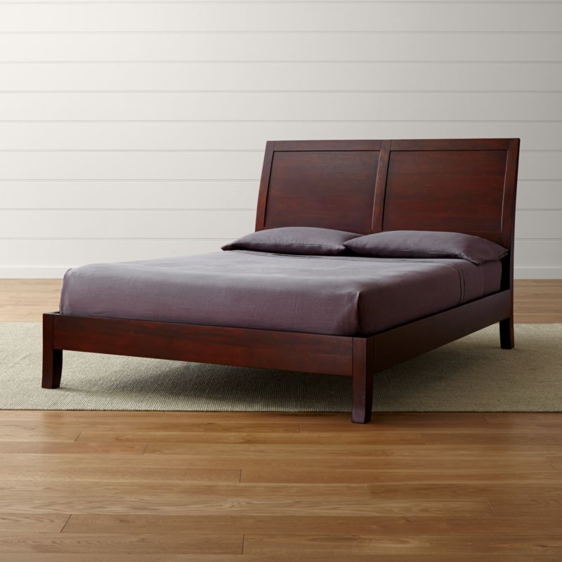 Dawson Clove Queen Sleigh Bed Crate and Barrel