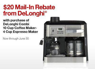 $50 Mail In Rebate from DeLonghi
