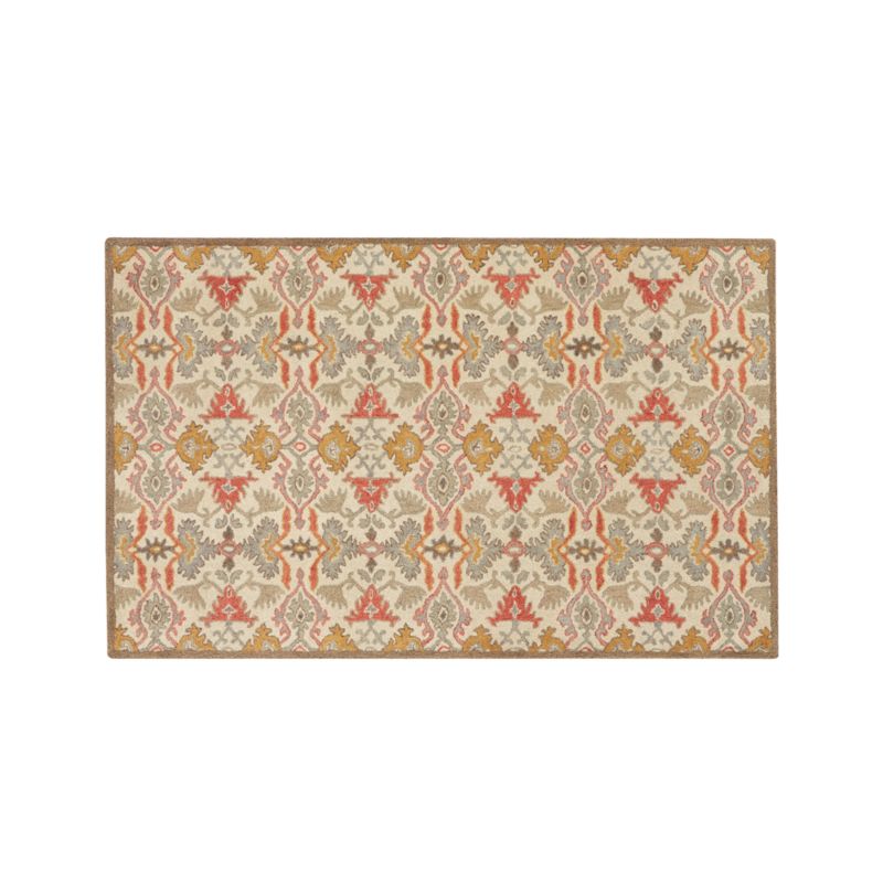 Delphine Orange 5'x8' Rug Crate and Barrel