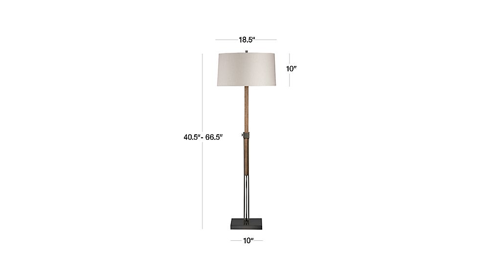 Denley Bronze Floor Lamp Crate and Barrel