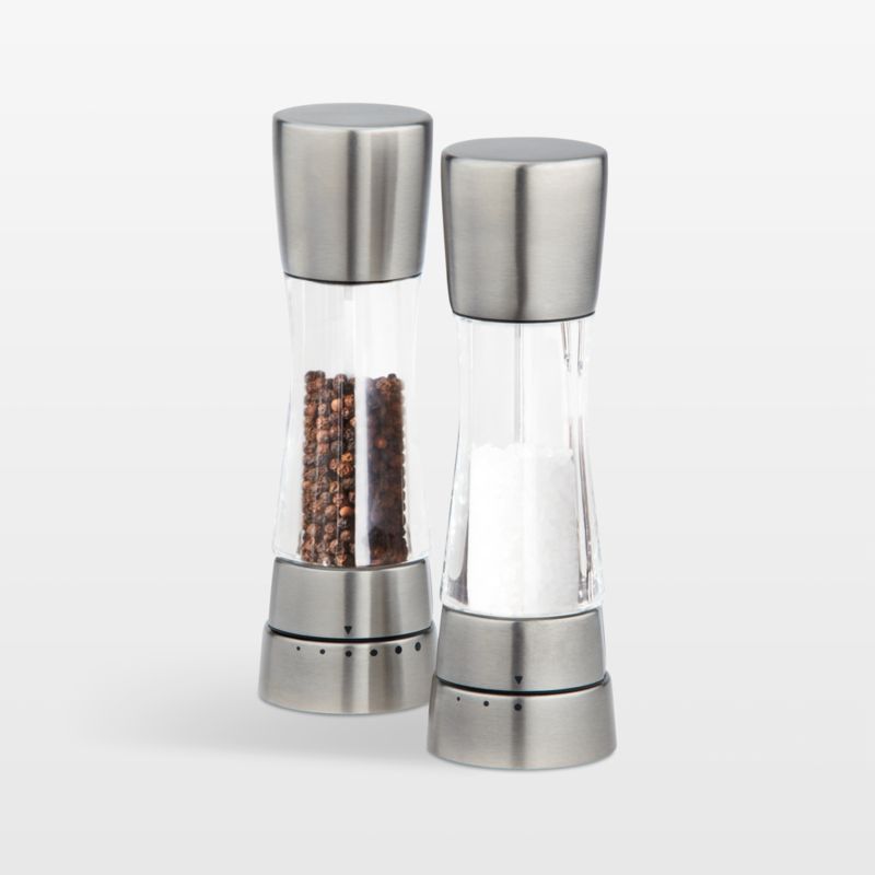 Derwent Stainless Steel Adjustable Salt and Pepper Mills