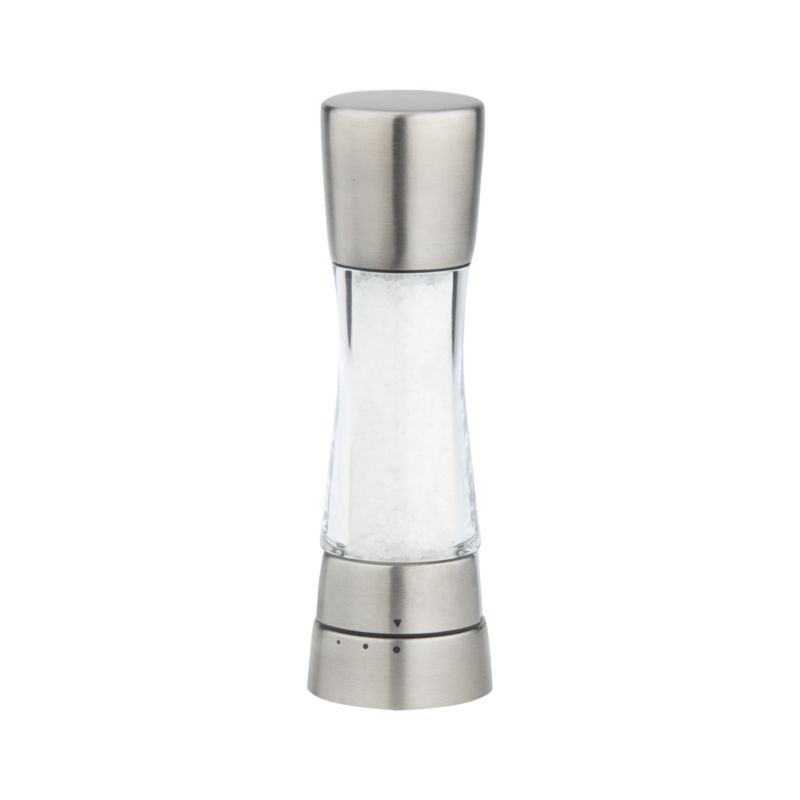 Derwent Stainless Steel Adjustable Salt Mill. 2.25"dia.x7.5"H