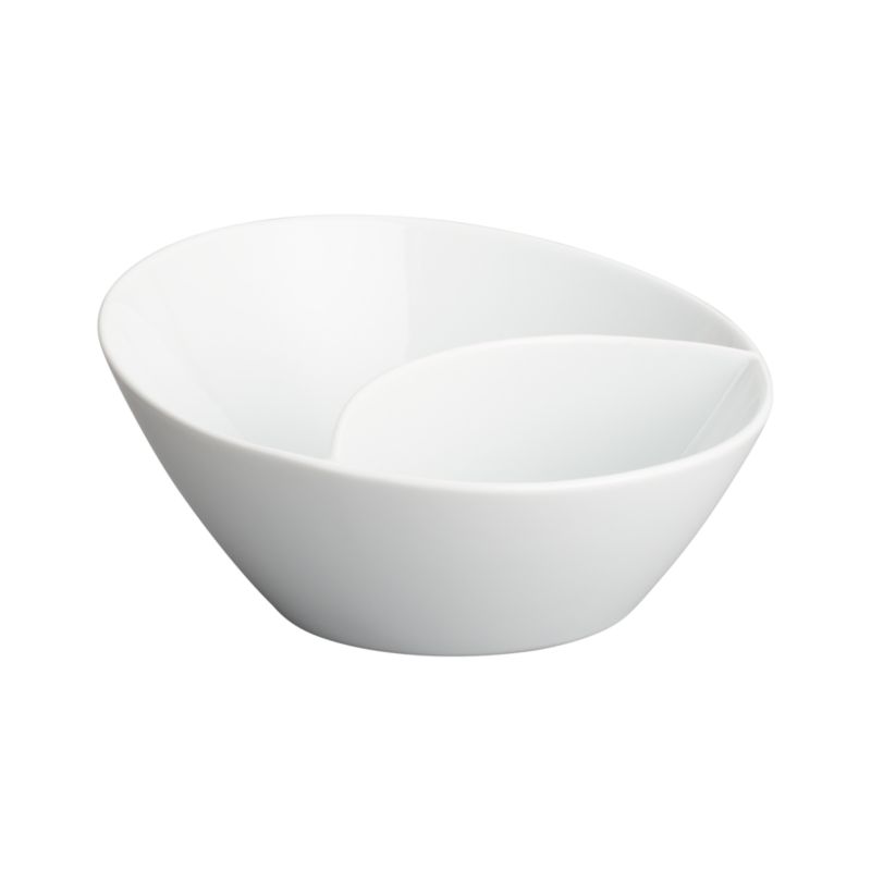 Divided 8" Angle Bowl