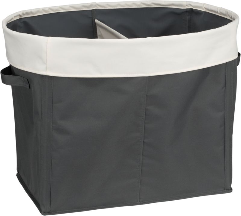 Divided Grey Tote