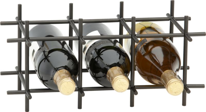 Division Bronze 6-Bottle Wine Rack