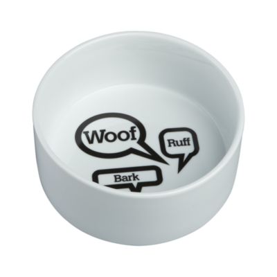 White Large Dog Bowl