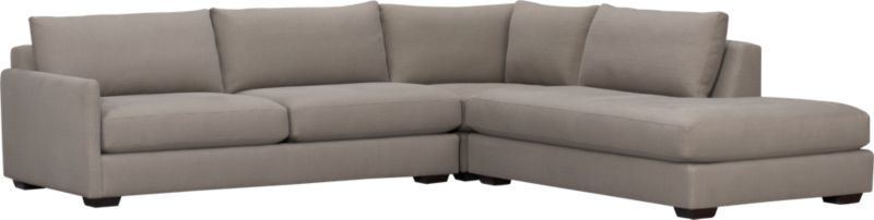 Domino 3-Piece Left Arm Sofa Sectional