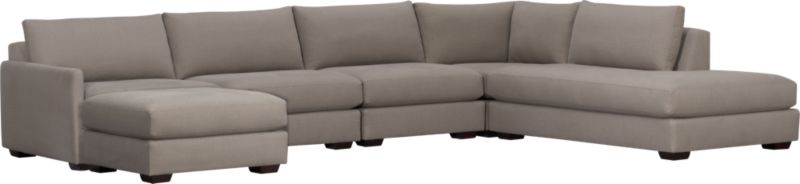 Domino 5-Piece Right Arm Sofa Sectional