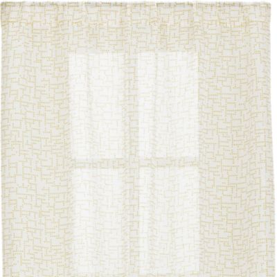 Dottie Yellow Sheer 48x108 Curtain Panel