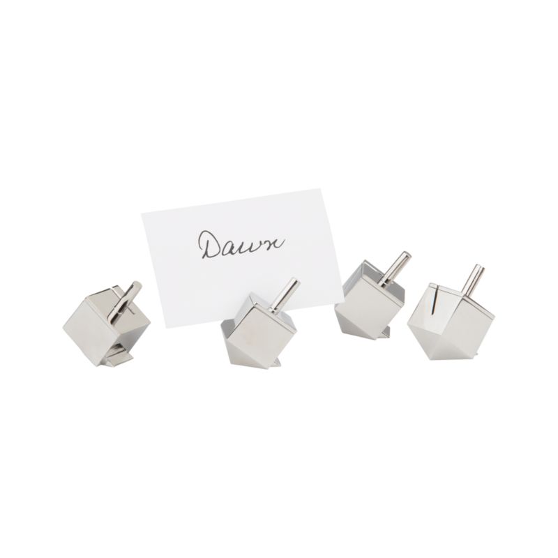 Crate and Barrel - Dreidel Placecard Holders shopping at Crate and Barrel : dreidel hanukkah decorations crate and barrel hanukkah