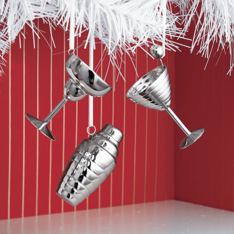 Drink Ornaments Set of Three