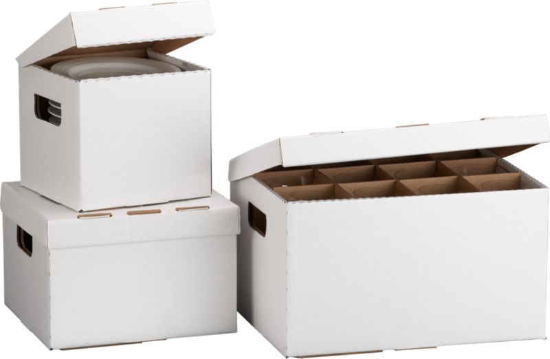 Drinkware and Dinnerware Storage Boxes