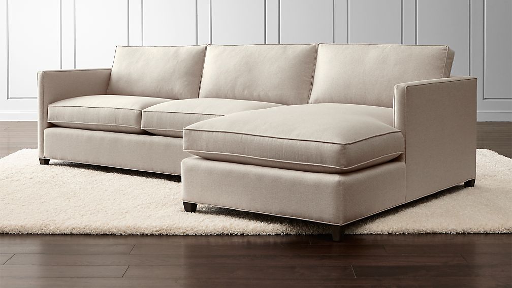 Dryden 2Piece Sectional + Reviews Crate and Barrel