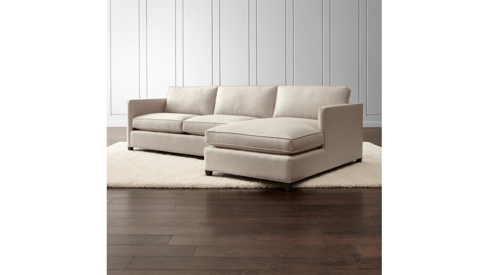Dryden 2Piece Sectional + Reviews Crate and Barrel