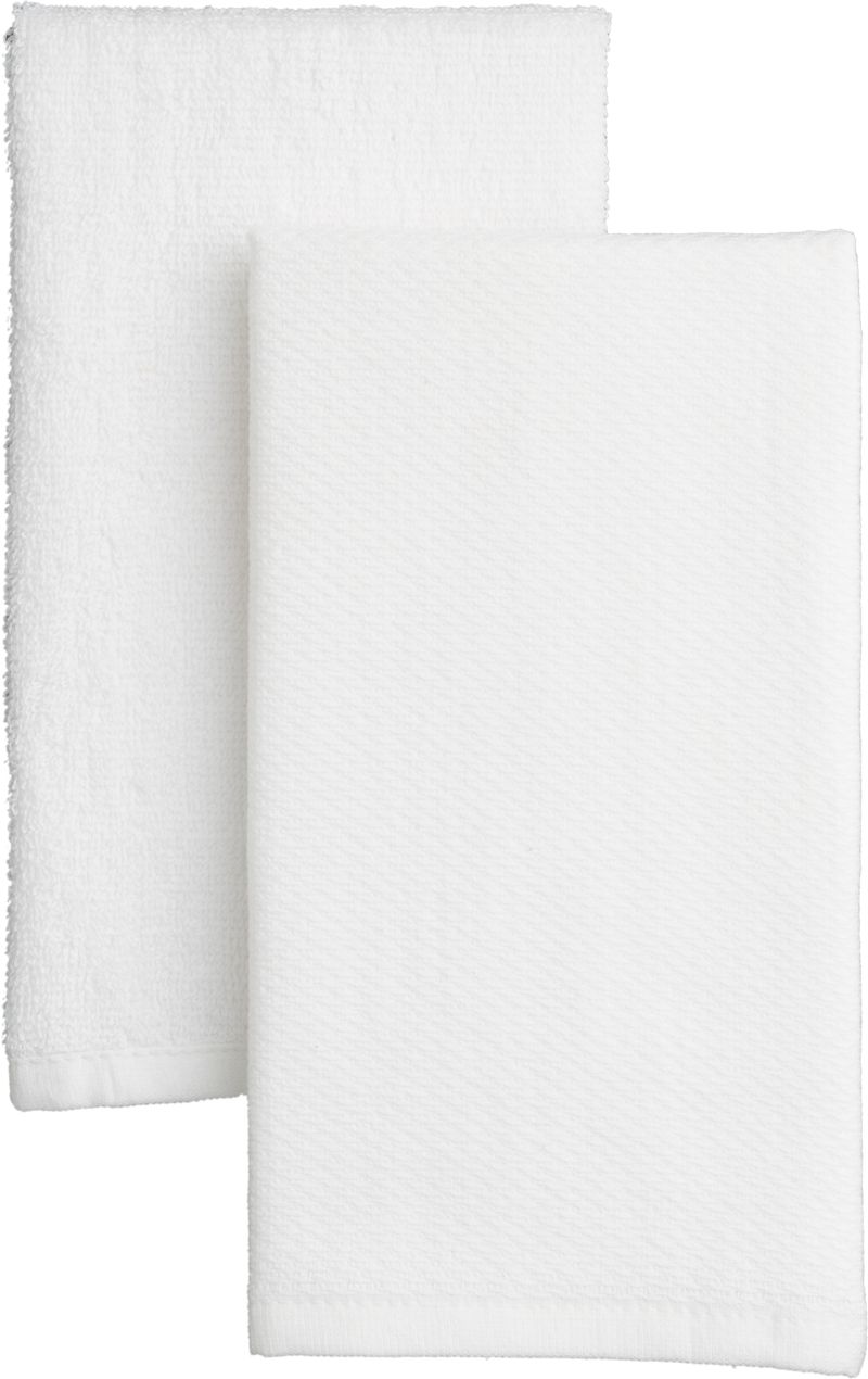 Set of 2 Dual-Surface Towels