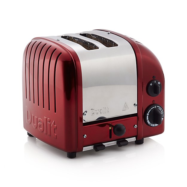 Dualit 2-Slice Candy Apple Red Toaster | Crate And Barrel