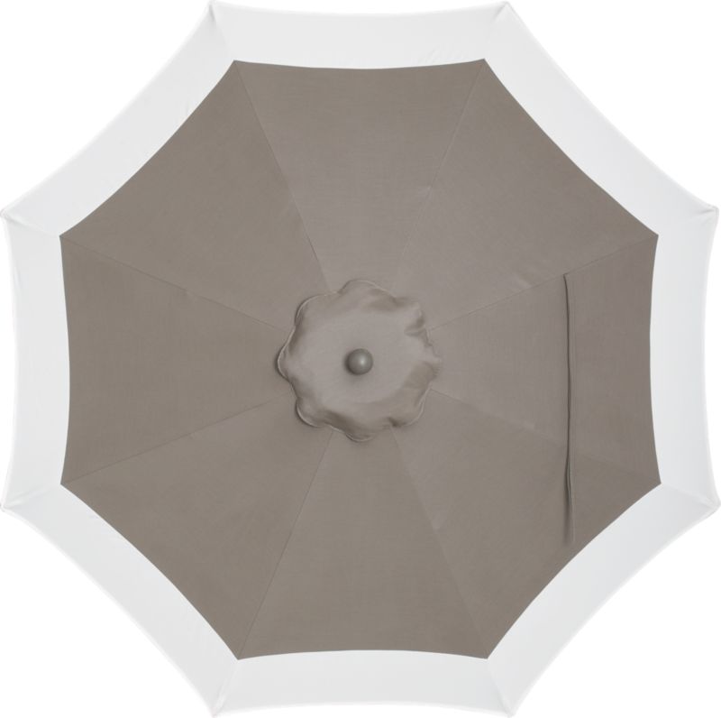 9' Round Sunbrella® Taupe Banded Umbrella Cover