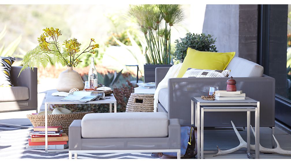 Dune Sofa with Cushion Crate and Barrel