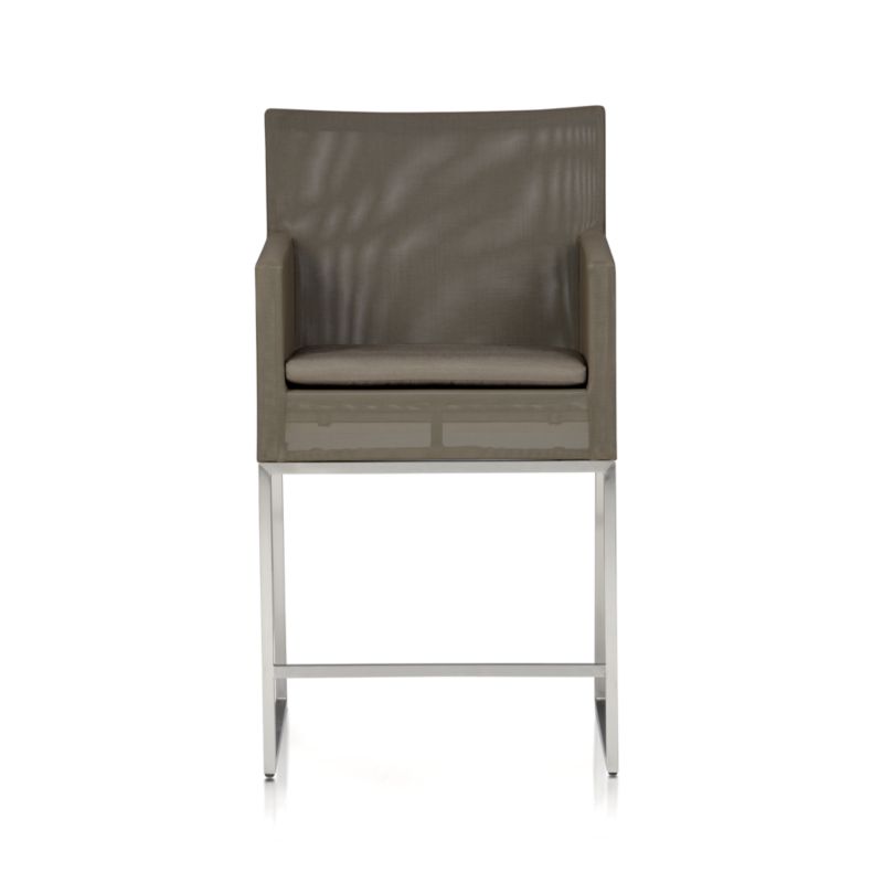 Dune Barstool with Sunbrella® Taupe Cushion