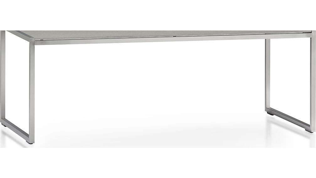 Dune Coffee Table with Pebbled Glass Crate and Barrel