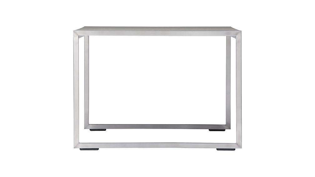 Dune Coffee Table with Pebbled Glass Crate and Barrel