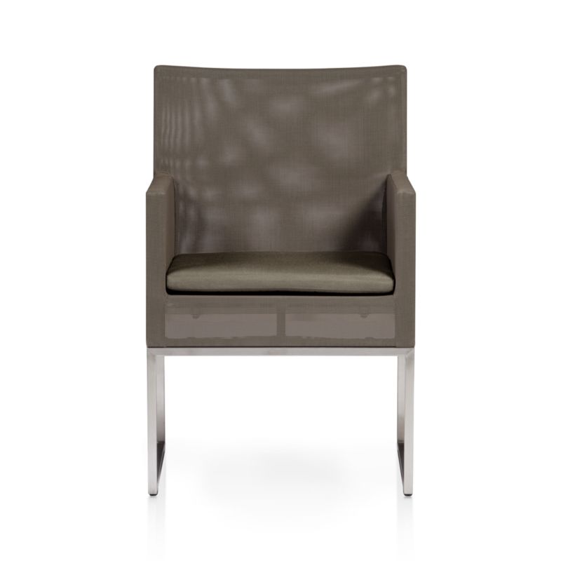 Dune Dining Chair with Sunbrella® Taupe Cushion