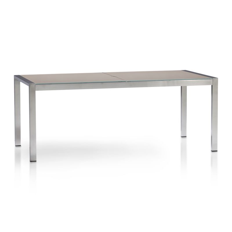 Dune Rectangular Dining Table with Glass