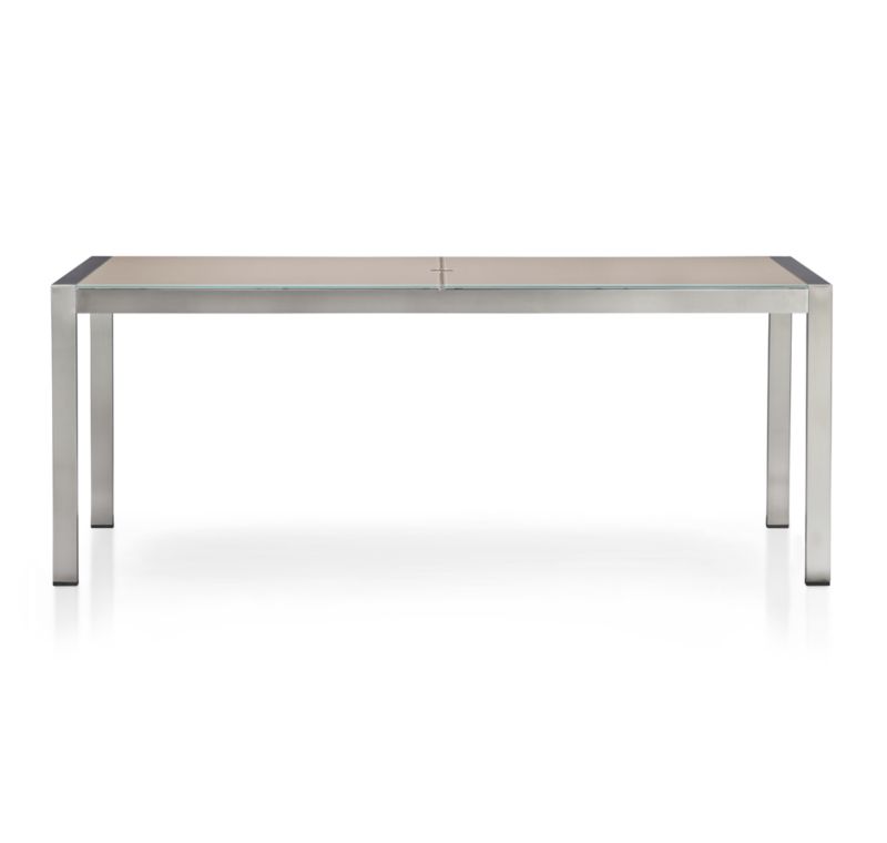 Dune Rectangular Dining Table with Glass