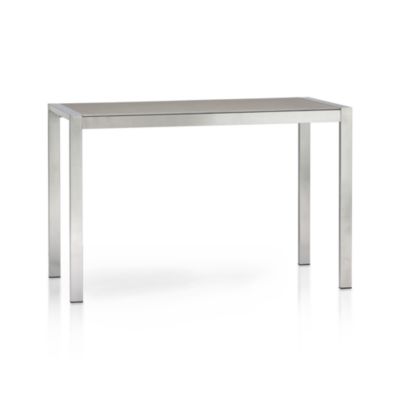 Dune High Dining Table with Pebbled Glass