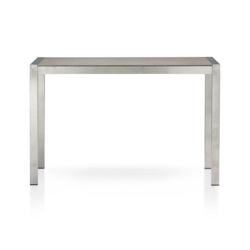 Dune High Dining Table with Pebbled Glass