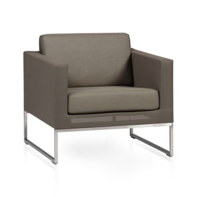 Dune Lounge Chair with Sunbrella® Taupe Cushion
