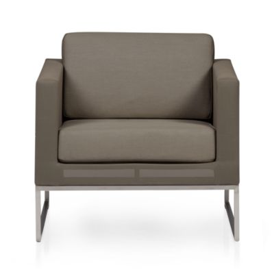 Dune Lounge Chair with Sunbrella Taupe Cushion