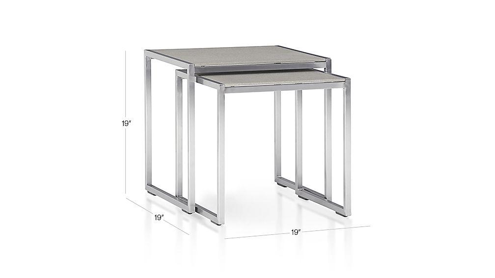 crate and barrel nesting tables