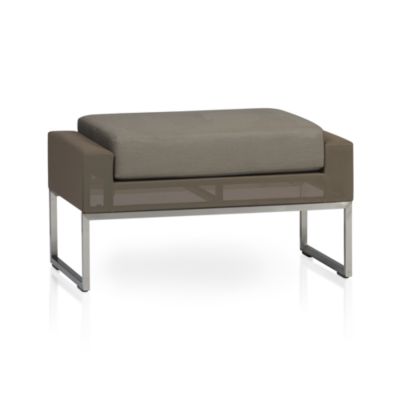 Dune Ottoman with Sunbrella® Taupe Cushion