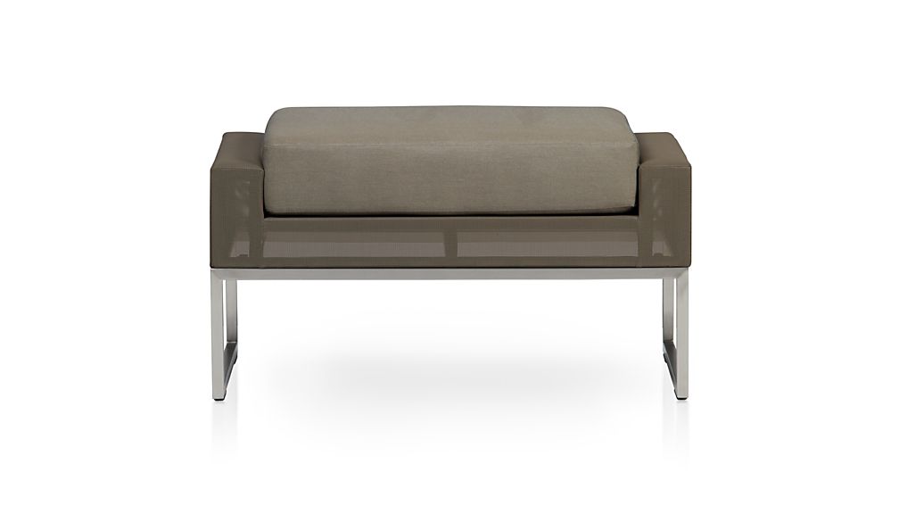 Dune Ottoman with Cushion Crate and Barrel