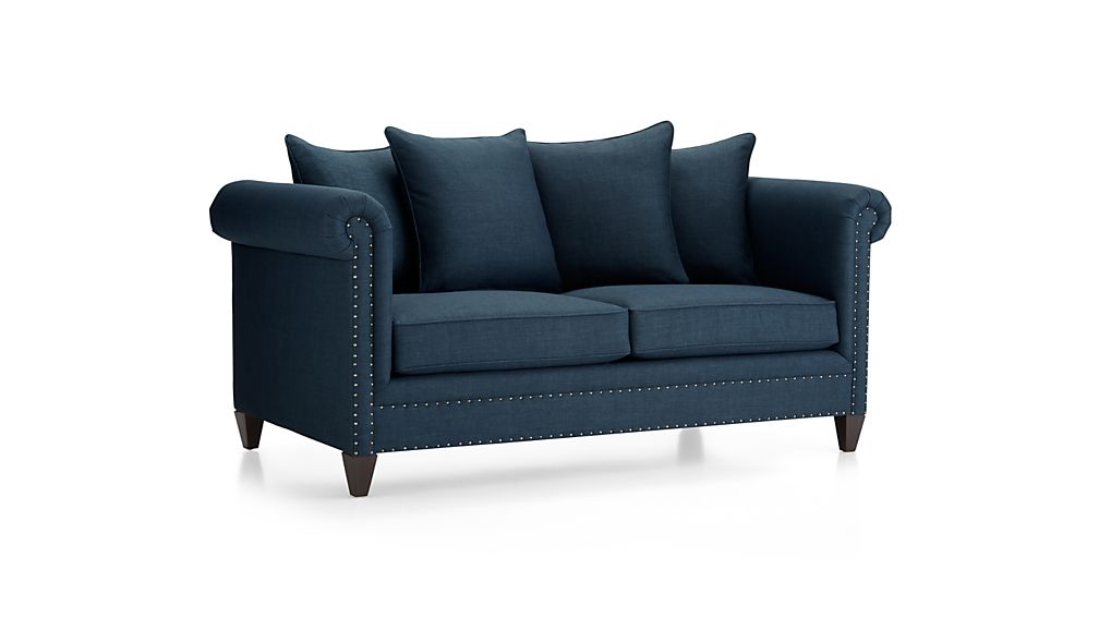 Durham Apartment Sofa Sapphire Crate and Barrel