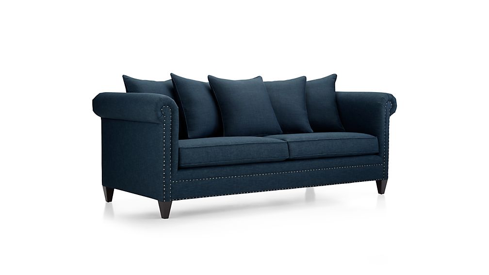 Durham Sofa Sapphire Crate and Barrel