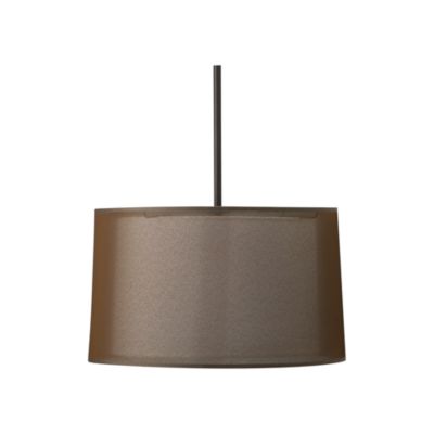 Cylindrical Lamp Shades on Eclipse Antiqued Bronze Pendant Lamp  329 00