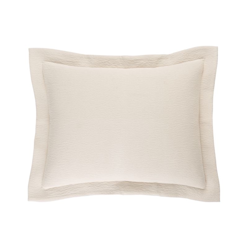 Eden Cream Mattelasse Standard Sham