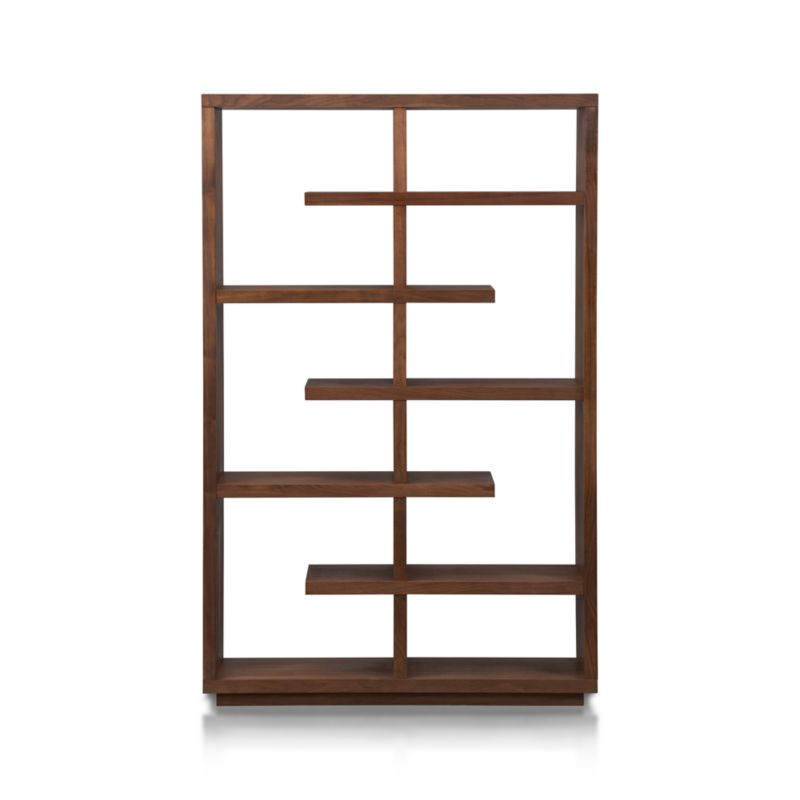 Elevate Walnut 68" Bookcase