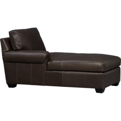 Ellis Leather Left Arm Chaise