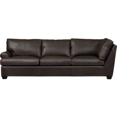 Ellis Leather Left Arm Corner Sofa