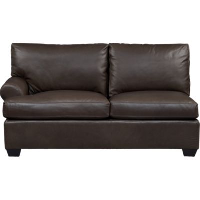 Ellis Leather Left Arm Loveseat