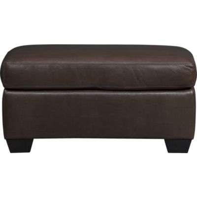Ellis Leather Ottoman