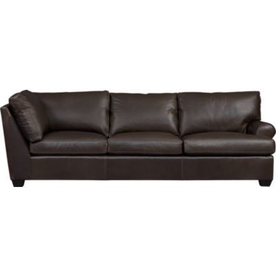Ellis Leather Right Arm Corner Sofa