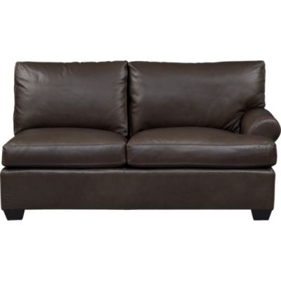 Ellis Leather Right Arm Loveseat